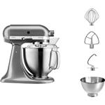 غذا ساز همه کاره کیچن اید آمریکا  KitchenAid KÜCHENMASCHINE KIPPBARER MOTORKOPF 4,8L - ARTISAN PREMIUM 5KSM185PS-Medaillon silber