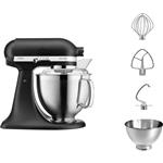 غذا ساز همه کاره کیچن اید آمریکا  KitchenAid KÜCHENMASCHINE KIPPBARER MOTORKOPF 4,8L - ARTISAN PREMIUM 5KSM185PS-Gusseisen schwarz