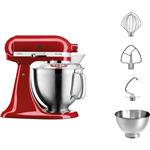 غذا ساز همه کاره کیچن اید آمریکا  KitchenAid KÜCHENMASCHINE KIPPBARER MOTORKOPF 4,8L - ARTISAN PREMIUM 5KSM185PS-Empire rot