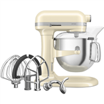 غذا ساز همه کاره کیچن اید آمریکا KitchenAid KÜCHENMASCHINE MIT SCHÜSSELHEBER 6,6L – ARTISAN 5KSM70SHX-Crème