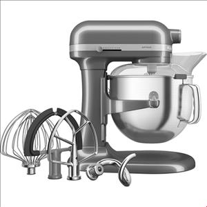 غذا ساز همه کاره کیچن اید آمریکا KitchenAid KÜCHENMASCHINE MIT SCHÜSSELHEBER 6,6L – ARTISAN 5KSM70SHX-Medaillon silber