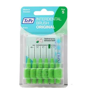 مسواک بین دندانی آی دی اورجینال سایز 5 سبز 6 عددی تپه 