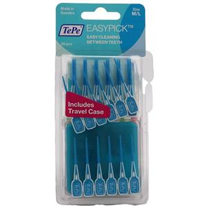 مسواک بین دندانی سیلیکونی سایز متوسط/ بزرگ آبی 36 عددی تپه 