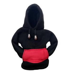 هودی دنده ماشین رنگ مشکی جیب قرمز