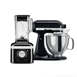 ست غذا ساز مخلوط کن کیچن اید آمریکا KitchenAid ARTISAN MIX BLEND SETS (MIT 5KSM175 KÜCHENMASCHINE/ K400 STANDMIXER)-Onyx Schwarz