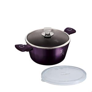 قابلمه 24 سانت درب دار برلینگر هاوس مجارستان BerlingerHaus CASSEROLE 24CM BERLINGER HAUS BH-6629 PURPLE ECLIPSE COLLECTION