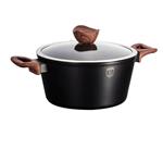 قابلمه 24 سانت درب دار برلینگر هاوس مجارستان BerlingerHaus CASSEROLE 24 CM BERLINGER HAUS BH/1717 EBONY ROSEWOOD COLLECTION