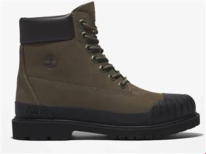 بوت ضد آب زنانه تیمبرلند آمریکا TIMBERLAND BEE LINE X TIMBERLAND RUBBER TOE 6 INCH WOMENS BOOT IN DARK GREEN BLACK