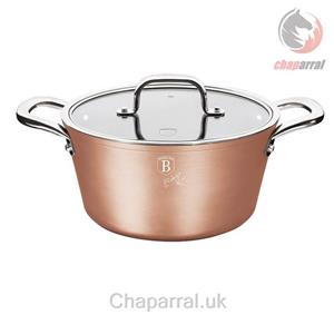 قابلمه 20 سانت درب دار برلینگر هاوس مجارستان BerlingerHaus CASSEROLE 20 CM BERLINGER HAUS BH/1688 BRONZE TITAN COLLECTION