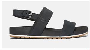 صندل زنانه تیمبرلند آمریکا TIMBERLAND MALIBU WAVES SANDAL WITH HEEL STRAP FOR WOMEN IN BLACK