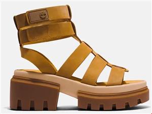 صندل زنانه تیمبرلند آمریکا TIMBERLAND EVERLEIGH ANKLE STRAP SANDAL FOR WOMEN IN YELLOW