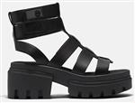 صندل زنانه تیمبرلند آمریکا TIMBERLAND EVERLEIGH ANKLE STRAP SANDAL FOR WOMEN IN BLACK 