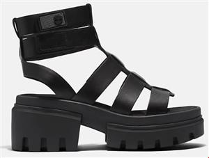 صندل زنانه تیمبرلند آمریکا TIMBERLAND EVERLEIGH ANKLE STRAP SANDAL FOR WOMEN IN BLACK