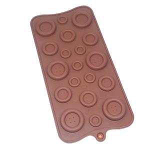 قالب سیلیکونی شکلات طرح دکمه
