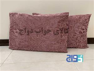 روبالشی مدل مخمل سوما طرح سنتی بسته دو عددی