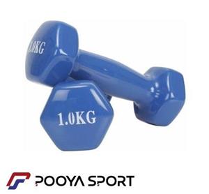 دمبل ایروبیک 1 کیلوگرمی روکش دار بسته دو عددی اعلا