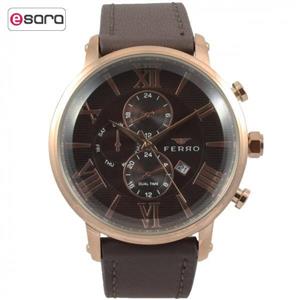 ساعت مچی عقربه ای مردانه فرو مدل F61509-622-C2 FERRO Watch for man 