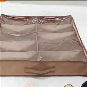 کاور کفش زیر تختی 10 قسمتی در رنگ های مشکی طوسی سفید قابل جمع شدن 