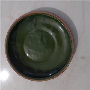 کاسه سفالی لعابدار