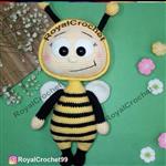 عروسک بافتنی بونی زنبوری 25 سانت