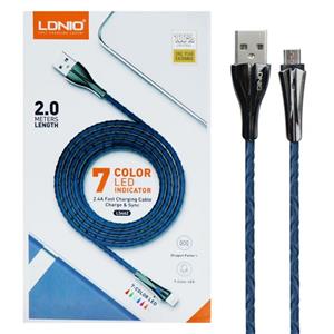 کابل شارژ میکرو الدینیو مدل LS462 طول 2 متر