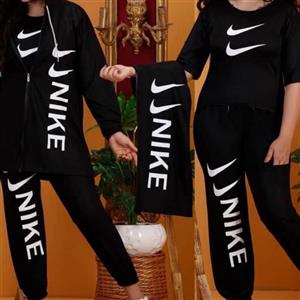 سه تیکه هودی و شلوار و کراپ نایک زنانه و دخترانه . هودی و شلوار دورس زنانه و دخترانه . هودی و شلوار . کراپ نایک