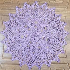 زیر بشقابی های رنگی دستباف با نخ ابریشم