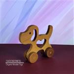 ماشین اسباب بازی چوبی-ارگانیک مدل هاپوی عاشق