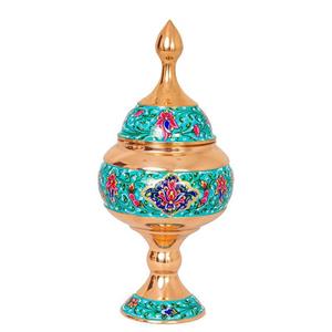 شکلات خوری مس پرداز ، پرداز  بسیار زیبا ، وزن تقریبی 370 گرم ، نانو رنگ ثابت