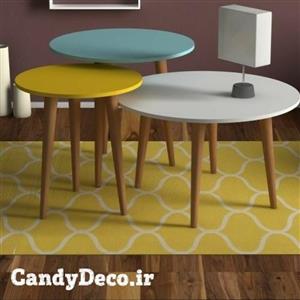 میز عسلی سه سایز