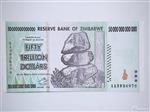 اسکناس زیمباوه رقم فوق سنگین 50تریلیون دلار