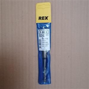 مته 4شیار 2الماسه برند T_Rex سایز 5میلی‌متر طول 11سانتی‌متر