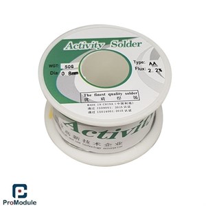 سیم لحیم اکتیویتی مدل 0.8mm وزن 50 گرم