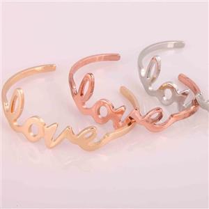 دستبند النگویی استیل طرح love