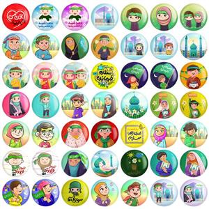 مگنت خندالو مدل کودکانه میلاد امام زمان نیمه شعبان کد 100 بسته 49 عددی