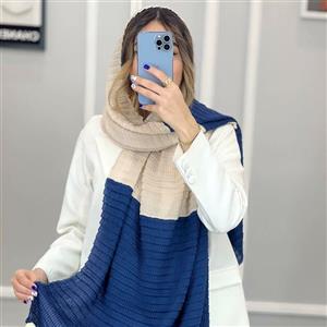 شال پلیسه دو رنگ