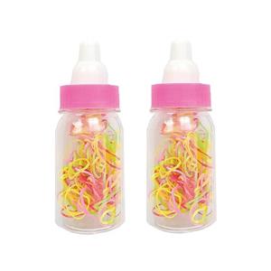 کش مو دخترانه چهل گیس مدل شیشه بسته 2 عددی