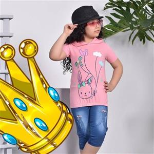 تیشرت شلوارک لی دخترانه