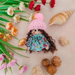 عروسک روسی موفرفری جای سوییچی یا آویز (8 سانتی‌متری)