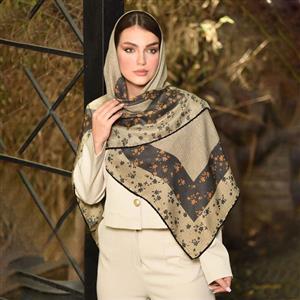 روسری نخی ژاکارد دست دوز
