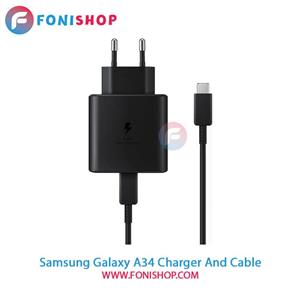 کابل و شارژر اصلی سامسونگ Samsung Galaxy A34