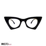 عینک آفتابی و عینک بلوکات برند دیور با فریم گربه ای و مشکی مدل 40