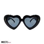 عینک آفتابی لویی ویتون با فریم قلبی و مشکی رنگ مدل 21095