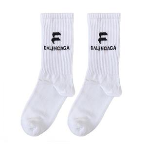 جوراب ساقدار اسپرت طرح Balenciaga رنگ سفید کد PH705