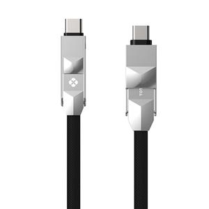 کابل تبدیل USB به Lightning و Type C توتو مدل Godzilla طول 1.2 متر Totu And Cable 1.2m 