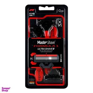 خودتراش 3 لبه مردانه مسترشیو مدل فرمول 1 بسته 3 عددی