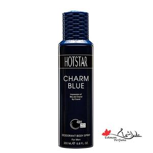 اسپری دئودورانت مردانه هات استار مدل Charm Blue حجم 200 میلی لیتر