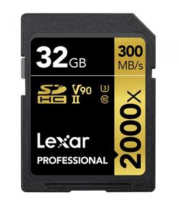 کارت حافظه لکسار Lexar 32GB Professional 2000x UHS-II SDHC 