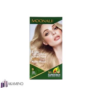 کیت رنگ موی مونالی اسکای MOONALI SKY  کد 9