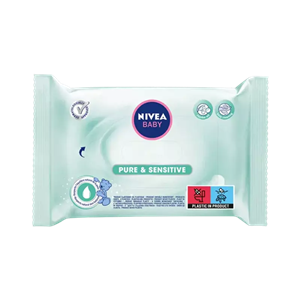 دستمال مرطوب مرطوب خالص و حساس NIVEA آلمان